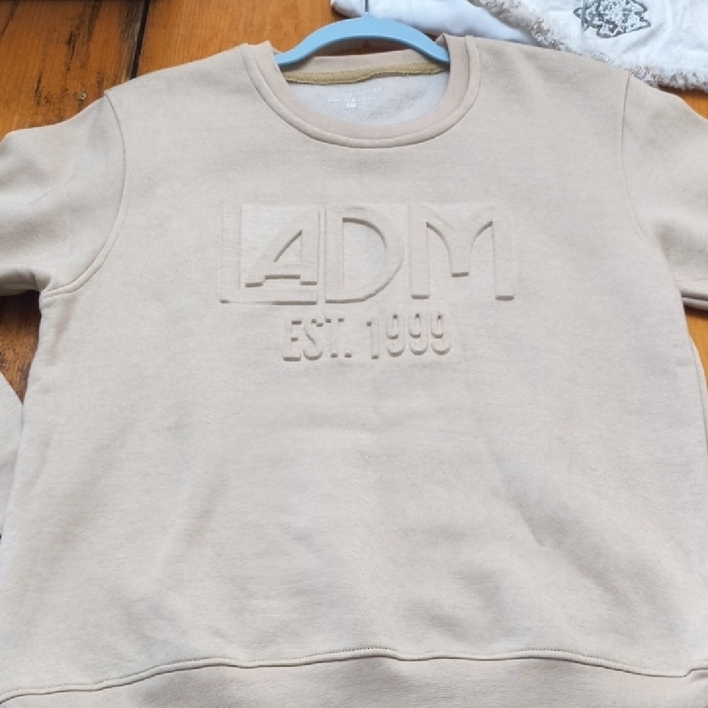 ADM Beige Crewneck Sweatshirt - Picture 6 of 9